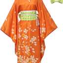 COSDREAMER Unisex Mens Women's Kimono Robe Geisha Japanese Yukata Ruffle Tops Pants Set (XX-Large)