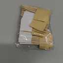 Benvo 200 Pieces Blank Toothpick Flags Mini Stick Cupcake Toppers Food Labels Cocktail Picks Cheese Labels for Appetizers Fruit Party Buffet Food Bar Charcuterie Accessories(Natural and White Color)