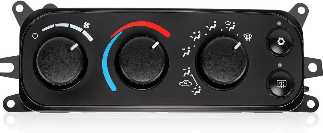 599-212 HVAC Control Module A/C Heater Climate Panel Switch Compatible with Dodge Ram 1500 2500 3500 2002-2005 & Dakota 2001-2004, Replaces# 55055905AA 55055905AD 55056246AA