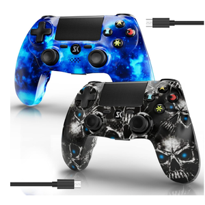 Wireless Controller for PS4, Controller for Sony PlayStation 4, Double Shock 6-Axis Motion Sensor, Sensitive Touch Pad, Built-in Speaker & Stereo Headphone Jack, Compatible with PlayStation 4/Pro/Slim 2 Pack