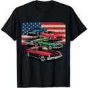 Classic Muscle Car Classic Vintage American Car T-Shirt, Black, XXL