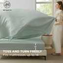 Bedsure Queen Comforter Set - 7 Pieces Olive Green Queen Bedding Set for All Seasons, Boho Contrasting Design Bed in a Bag with Comforter, Sheets, Pillowcases & Shams