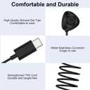 2 x for Samsung USB C Headphones Wired Earbuds for Samsung Galaxy S26 Ultra A17 5G S25FE S24Plus S23 A16 A36 A54,Type C Wired Earphones with Mic USBC Ear buds Audfonos for iPhone 17 Pro Max 16e 16Plus 15