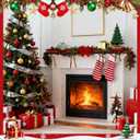 2 x 30 Pcs Brown Velvet Ribbon Bows for Christmas Tree - 5 x 7 Inch Vintage Rustic Ribbon Bows for Door Garlands, Gifts, and Xmas Home Outdoor Indoor Decoration