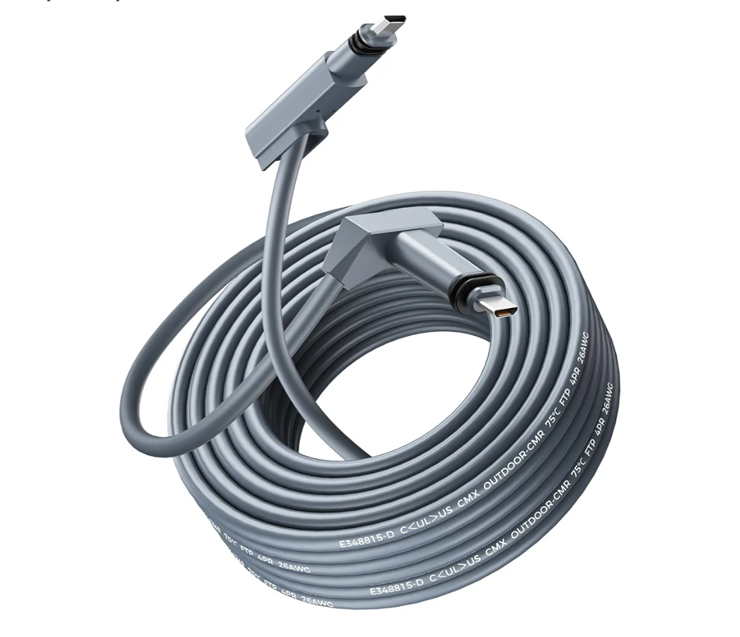 Starlink Gen 2 Cable 100FT, ONLY for Gen 2 Rectangular Dish, Waterproof Replacement Cord for Starlink Gen 2 Standard Actuated Kit, High-Speed PoE Cable, NOT for Gen 3/Mini/Round Dish