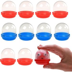 Capsule Vending Machine Translucent Acorn Capsules Empty 24 pcs 2 inch - Red & Blue Gumball Machine Capsules Bulk Party Favors Containers - Independence Day 4th of July Party Supplies