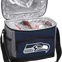 Rawlings NFL Soft Sided Insulated Cooler Bag/ Lunch Box, 12-Can Capacity, Seattle Seahawks, Navy