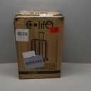 Coolife Luggage Expandable Suitcase PC+ABS Spinner 20in Carry On
