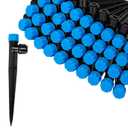 MIXC Quick Connector Drip Emitters for 1/4" Tubing, Adjustable Flow, 360 Fan-Shaped Sprayer (Drip Emitter Stream, 40 Packs)