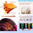 Hylaea Merino Wool Ski Socks, Cold Weather Socks for Snowboarding, Snow, Winter, Thermal Knee-high Warm Socks, Hunting (X-Large, Pink Rose Red (2 Pairs))