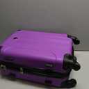 Travelers Club Chicago Hardside Expandable Spinner Luggage, Purple, 22" Carry-On