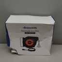 DEWENWILS Retractable Extension Cord Reel, 50 FT Heavy Duty Power Cord, 14AWG/3C SJTOW, 3 Grounded Outlets Lighted Triple Tap, 13 Amp Circuit Breaker, UL Listed (Orange & Black)