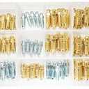 90 PCS 18 Types Brake Valve Screw Assortment, Brake Caliper & Wheel Cylinder Bleeder Screw, Standard SAE & Metric Bleeding Screws Bleed Kit Replace 30300