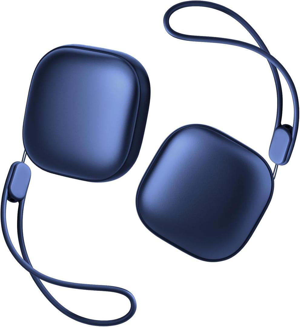 Magnetic Hand Warmers Rechargeable 2 Pack, Ultra Slim Electric Handwarmers,3 Levels Smart Heating,Portable, UL Certified, Pocket-Sized Camping Golf Hunting Essentials, Gifts for Men (Blue)