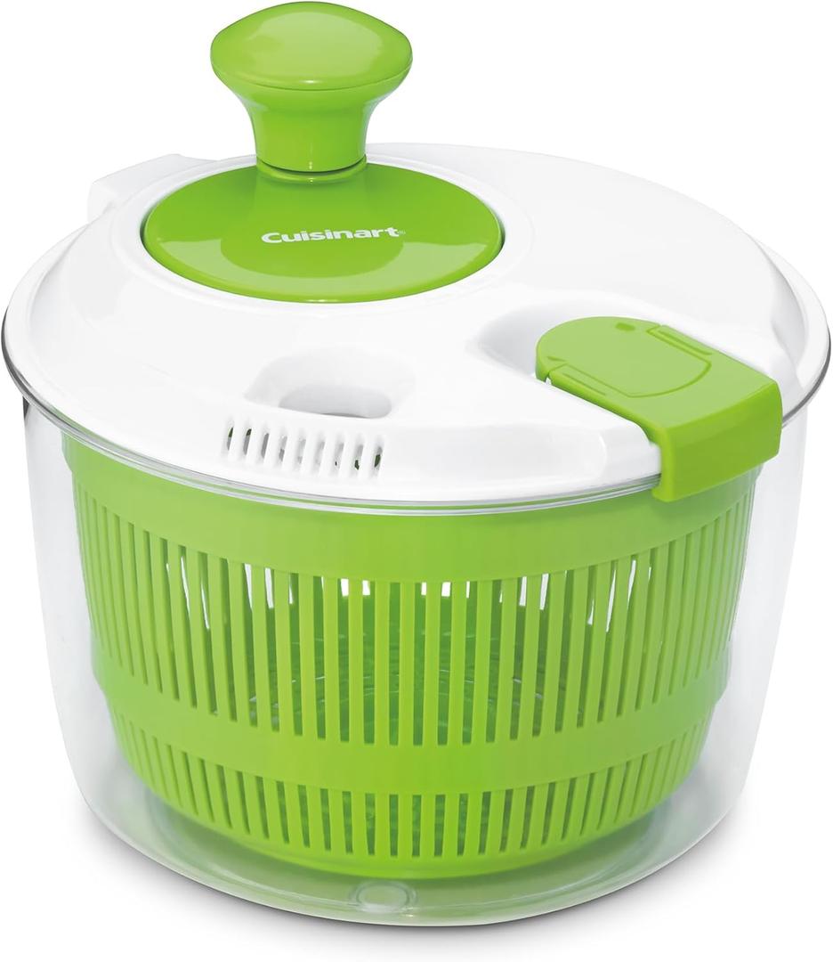 Cuisinart Salad Spinner- Wash, Spin & Dry Salad Greens, Fruits & Vegetables, 3qt, CTG-00-SSAS (3 Qt)