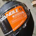 TRIANGLE FF351 Motorcycle Helmet for Street Bike, Black, DOT Approved large