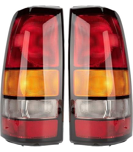 Tail Light Assembly Compatible with 1999-2003 Chevy Silverado 1999-2006 GMC Sierra 1500 1500 HD 2500 2500 HD 3500, 2PCS