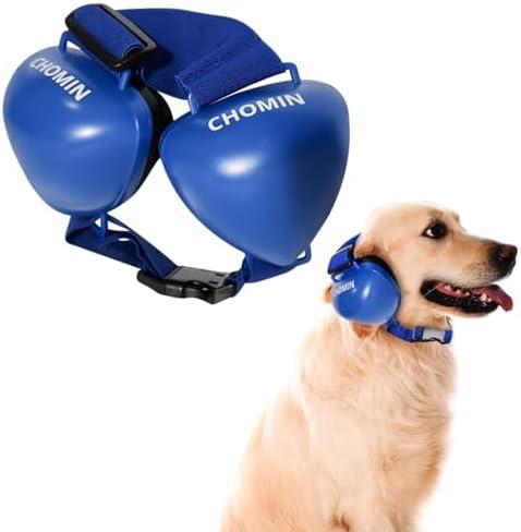 CHOMIN Dog Ear Muffs for Noise Protection, 29dB NRR Pet Earmuffs, Noise Cancelling Headphones for Dogs, Dog Ear Plugs for Hearing Protection from Thunder, Vacuums, Fireworks (Blue, Large)