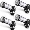 Riakrum 4-Pack Dusk to Dawn/Day Night Sensor Photoelectric Switch 120v Waterproof Photocell Sensor for Outdoor Lighting Swivel Mount Conduit Lighting Control for Wall Porch Light