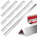 Therwen 4 Sets of 16 Pieces，per Set 0.5 x 0.5 x 48 Inch Stainless Steel Corner Guards Corner Protector Metal Wall Corner Guard Wall Protection