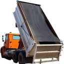 Leaveshade Dump Truck Mesh Tarp 7'X10' - (Black) Heavy Duty Cover with 6'' Pocket Reinforced Double Needle Stitch Webbing Ripping Tearing Stop, No Rust Thicker Brass Grommets