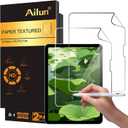 Ailun Paper Textured Screen Protector for iPad Air 11 Inch 2026/2025/2024 [8th/7th/6th Generation, M4/M3/M2] 2 Pack Draw and Sketch Like on Papertouch Anti Glare