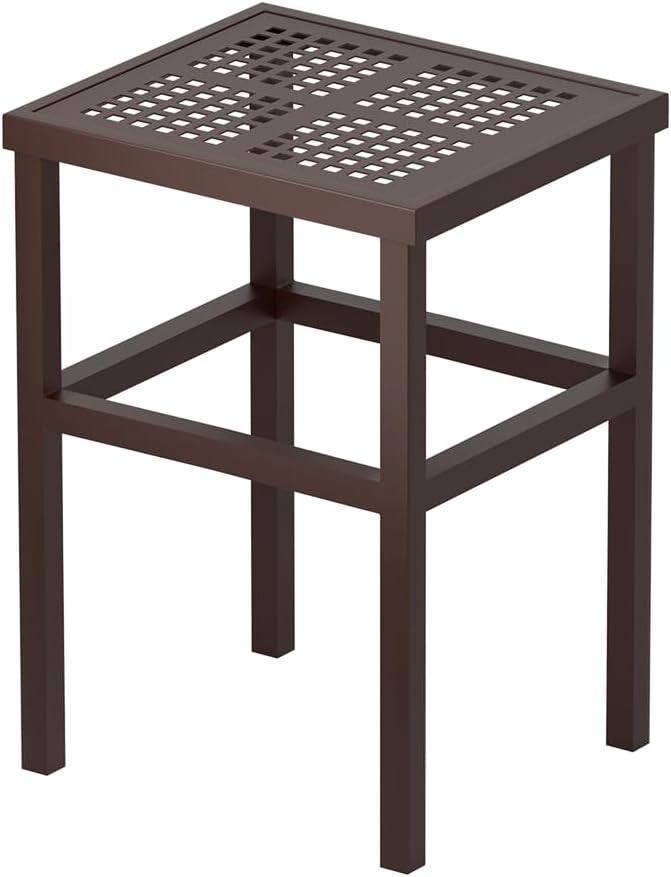 Tall Plant Stand 23" Aluminum Indoor &Outdoor Rustproof
Extra-Sturdy 23" tall Aluminum Plant Stand – Ideal for Patios, Gardens, Living Room Decoration (Brown)