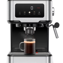 Chefman CraftBrew Espresso Machine, 15-Bar Pump Digital Espresso Maker w/Steam Wand for Latte & Cappuccino, Compact Espresso Coffee Machine w/ 1.5L Removable Water Reservoir - Stainless Steel