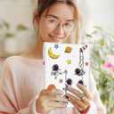 for iPad Air 11 inch Case 2024 - Air 5th/4th Generation 10.9, Pro 11 Case with Keyboard Pencil Holder Tablet Cover Folio Women Girl Cute Kawaii Astronaut for iPad Air 11 2024 (M2), Pro 11