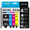 923XL 923e Ink For HP OfficeJet Pro 8130 8135e 8120 8122e 8125e Printer 4 Pack