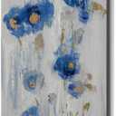 Epic Graffiti 'Neutral Seaside Flowers 2' by Silvia Vassileva Canvas Wall Art, 20" x 60"