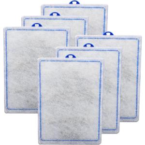 6 Count Assembled Large Filter Cartridges Compatible with Tetra Whisper Bio-Bag Filters 20i 40i IQ20/30/45/60 PF20/30/40/60, Large Replacement Filter Cartridges for Whisper Filters & Aquariums