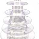6 Tier Macaron Tower Stand for Wedding Birthday Party, Plastic Display Stand for Cupcake Cake