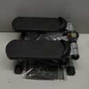 Sweetcrispy Mini Stair Steppers with Resistance Bands for Exercise at Home, Portable Exercise Twist Stepper Machine for Full Body Workout, 300LBS Capacity (Sliver Pro)