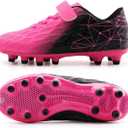 brooman Kids Firm Ground Soccer Cleats Boys Girls Athletic Outdoor Football Shoes