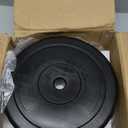 Signature Fitness Vinyl Standard 1-Inch Plate Weight Plate for Strength Training and Weightlifting 15 LBS 2 Pack