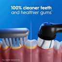 Oral-B Rechargeable Electric Toothbrush, iO3 Limited Deep Clean, 3 Cleaning Modes, Visual Pressure Sensor to Protect Gums, 2 Brush Heads, Travel Case, Black