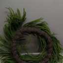 Glitzhome 28 Inch Christmas Norfolk Pine Wreath for Front Door, Real Touch Artificial Greenery Wreath for Windows, Walls, Porches Indoor and Outdoor Home Decoration