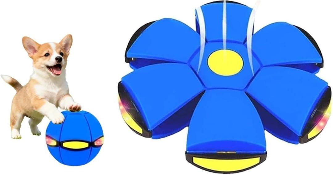 Magic Bouncing Ball Transforming LED Bouncing Ball & Flying Saucer with 6 Colorful Lights
