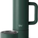 Simple Modern 36oz Insulated Hot Beverage Bottle with 2 Mugs | Travel Coffee Thermos for Hot Drinks | Twist and Pour Top | Commute, Travel, and Picnic Friendly | Roam Collection | Forest