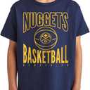Junk Food NBA Team Basketball - Officially Licensed Kids Short Sleeve Fan T-Shirt for Boys & Girls (Large, Navy)