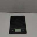 Digital Food Scale, Tempered Glass Slimline Digital Scale, 11 lb Kitchen Scale, Large LCD Display, 1g/0.1oz Precise Graduation, Black