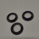 PATIKIL E14 Light Socket Rings, 3 Pack Lamp Shade Holder Adapter Ring for Light Fixtures, Black Color