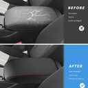 INTGET for 2026 Honda Accord Accessories Center Console Cover for Honda Accord 2023 2024 2025 Leather Car Armrest Arm Rest Box Lid Middle Console Seat Cover Protector(Red Stitches,2023+)