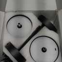 KDG Wireless Wall Sconces Set of 2, Small Cordless 5200mAh Rechargeable Battery LED Wall Lamps, Stepless Dimming Lightings for Wall Painting, Living Room, Bedroom, Hallway, Gifts, Night Light (Black) ((Small) L4.5  H13  D6.5 inch)