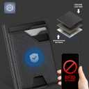 typecase Leather Wallet for Men Card Holder: Premium Genuine Leather, RFID Blocking, Slim, Minimalist, Front Pocket - 15 Cards Capacity | ID Window | Money Clip (Black)