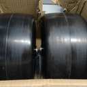 11x6.00-5" Flat Free Lawn Mower Tires Solid Smooth 2PCS for Zero Turn Mower | Mower Tire with 3/4", 5/8" & 1/2" Bearings,6" - 8" Centered Hub,400lbs Load for Residential and Commercial Mower