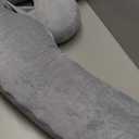 Momcozy Pregnancy Pillows, Original F Shaped, with Air Layer Cover, Grey