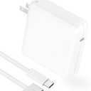 Charger for MacBook Pro 14 16 inch MacBook Air 13 15 inch 2025 2024 2023 2022 2021 M4 M3 M2 M1, 96W / 70W USB C Power Adapter, 6.6FT USB C to 3 Braided Cable with LED, Original Quality