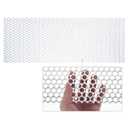 PATIKIL 39.4" x 15.7" 304 Stainless Steel Perforated Sheet, 0.39" Hole 19GA Expanded Metal Mesh Plate Screen Decorative Meshes for Ventilation Grill Smoking